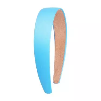 Повязка на голову цветная атласная повязка на голову 3 см шириной края ручная работа шпилька для волос простая повязка на голову женские аксессуары для волос небесно-голубой