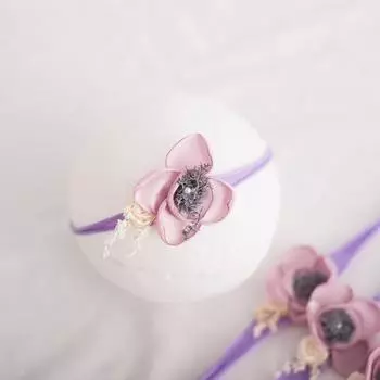 Повязка на голову для детской фотографии, эластичная удобная декоративная модная детская шелковая повязка для фотографий для девочек, повязка на голову для фотосъемки 45