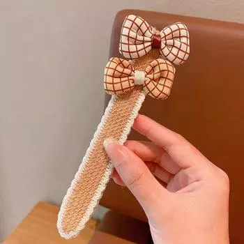 Повязка на голову для девочек с цветочным бантом, декор, безопасная лента-застежка, детская повязка для волос, головные уборы, аксессуары для волос, подарок на день рождения D