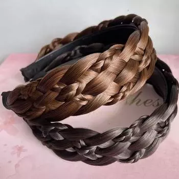 Повязка на голову для мытья лица, повязка на голову для парика с шестью прядями, женские ленты для волос, широкий обруч для волос, головные уборы в корейском стиле