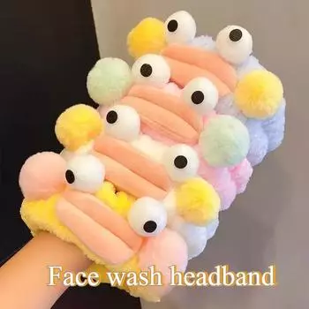 Повязка на голову для мытья лица, женская маска для лица, специальная повязка на голову, новый головной убор, зимний бант, милый