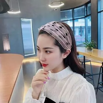 Повязка на голову для мытья лица, обруч для волос для матери, широкая повязка для волос, корейский головной убор, сетчатые повязки для волос, женская повязка на голову
