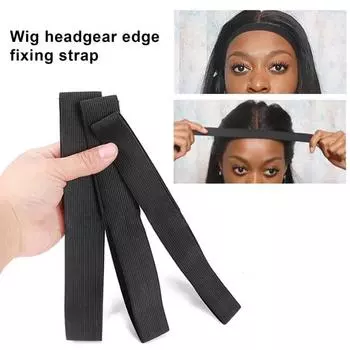 Повязка на голову для парика, хорошая фиксация, противоскользящая, высокая эластичность, гибкий, мягкий, инструмент для макияжа, нейлоновый двухсторонний ремень для фиксации парика для взрослых A