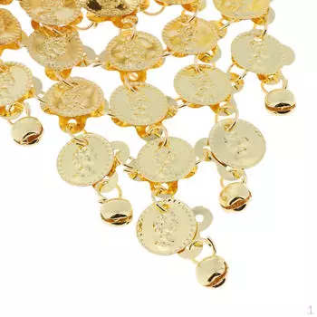 Повязка на голову для танца живота с блестками и монетами с кисточками Головной убор Sliver Triangle 14*15cm