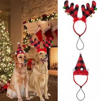 Повязка на голову для украшения рождественской вечеринки для домашних животных (Стиль шляпы)