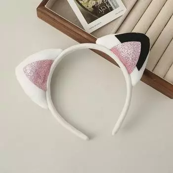 Повязка на голову Gabby Dollhouse для девочек, повязки на голову для вечеринки по случаю дня рождения с милыми ушками, мультяшный косплей-головной убор, аксессуары для волос на Хэллоуин