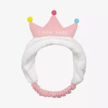 Повязка на голову Iducare тиара, розовая + белая, 1 шт.