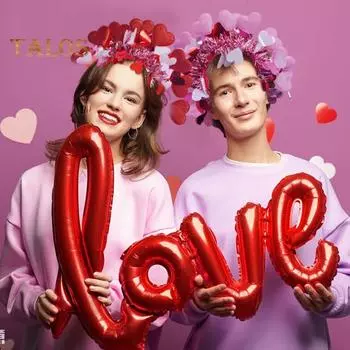 Повязка на голову ко Дню святого Валентина, женская блестящая повязка на голову в форме сердца, праздничные аксессуары для косплея на День святого Валентина, вечеринку, свадьбу, годовщину красный