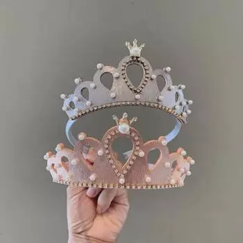 Повязка на голову «Корона принцессы» для девочек — аксессуар для волос на день рождения и торжество