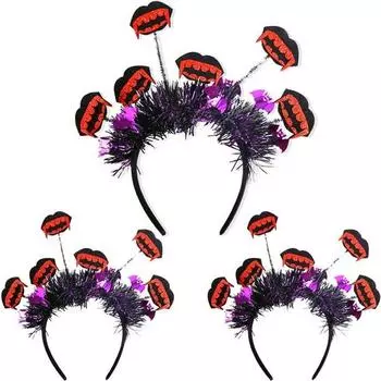 Повязка на голову Lewis Halloween Party 3P Set Cosplay Party Require, красный, 3 шт.