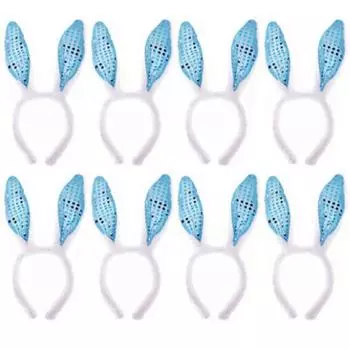 Повязка на голову Livingda Spangled Feather Rabbit, синяя, 8 шт.