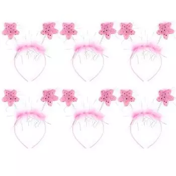 Повязка на голову Livingda Spring Star, розовая, 6 шт.