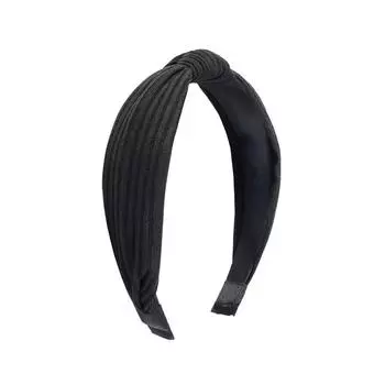 Повязка на голову однотонная трикотажная хлопковая повязка на голову с широким краем женская повязка на голову с крестообразным узлом