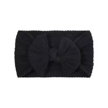 Повязка на голову с бантами PANTONE Autumn Color для девочек, эластичная повязка для волос, хлопковый бант, тюрбан, детские головные уборы, аксессуары для волос