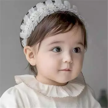 Повязка на голову с цветком для девочек, подарочные мягкие аксессуары, повязка для волос с бантом и узлом, мягкая эластичная резинка для новорожденных 38cm