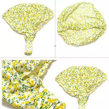 Повязка на голову с цветным эластичным поясом и цветочным принтом для детей в детском саду 3