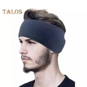 Повязка на голову с хвостиком для бега, зимние флисовые наушники, противоскользящая защита ушей, высокоэластичная повязка на голову для бега, аксессуар для путешествий на открытом воздухе чёрный