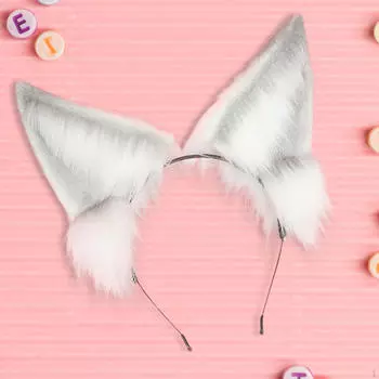 Повязка на голову с кошачьими ушками, пушистый мультяшный головной убор для маскарада, выпускного вечера, подарки