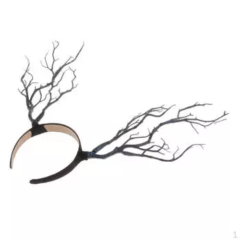 Повязка на голову с рогами, обруч для волос, рождественский подарок женщине Blue