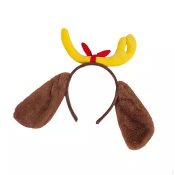 Повязка на голову с собачьими ушками, аксессуары для костюмов животных для танцевальной вечеринки на Хэллоуин Style C