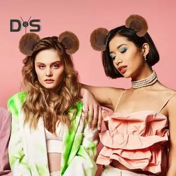 Повязка на голову с ушками бурундука, украшение в виде плюшевого медвежьего ушка, головной убор для девочки, эластичный дизайн, повязка на голову с животной тематикой, макияж, головной убор хаки