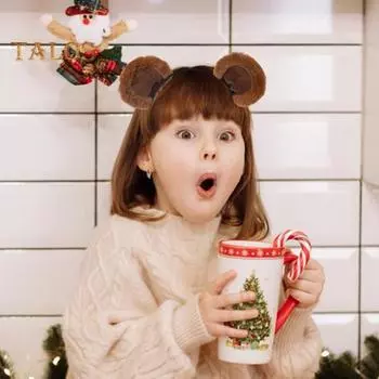 Повязка на голову с ушками бурундука, украшение в виде плюшевого медвежьего ушка, головной убор для девочки, эластичный дизайн, повязка на голову с животной тематикой, макияж, головной убор коричневый