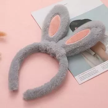 Повязка на голову с ушками пасхального кролика, лоскутная цветная мягкая плюшевая обруч для волос, повязка на голову для мытья лица, повязка на голову для девочек, аксессуары для головы