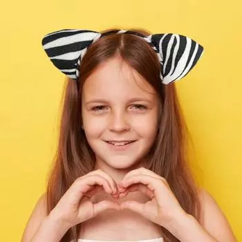 Повязка на голову с ушками зебры, повязка на голову с изображением животных из мультфильмов, сценическая полосатая повязка на голову, удобная посадка, детский головной убор для косплея, реквизит для фотосъемки