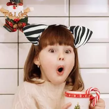 Повязка на голову с ушками зебры, повязка на голову с изображением животных из мультфильмов, сценическая полосатая повязка на голову, удобная посадка, детский головной убор для косплея, реквизит для фотосъемки A
