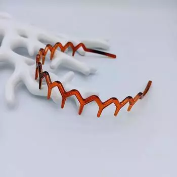 Повязка на голову с уксусной кислотой, расческа с зубцами, резинка для волос для женщин, ретро широкополая повязка на голову, волнистый зубчатый обруч, аксессуары для волос для девочек, украшения