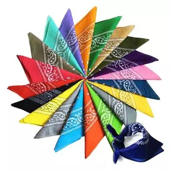 Повязка на голову шарф шаль 55*55 см носовой платок квадратный головной платок женская маска мужская шарф байкерская бандана хип-хоп винтаж