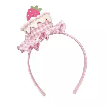 Повязка на голову в виде клубничного торта, розовый торт, десерты, атмосфера дня рождения, реквизит для фотографий, милые повязки для волос розовый
