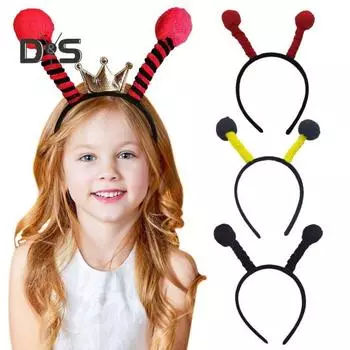 Повязка на голову в виде пчелы на Хэллоуин, рождественскую вечеринку, праздничный обруч для волос в виде пчелы, аксессуары для волос на праздничную вечеринку жёлтый