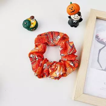 Повязка на голову в виде толстой кишки на Хэллоуин, женская резинка для волос, круглая голова, шарик, тканевая веревка для волос, праздничные аксессуары для волос для женщин