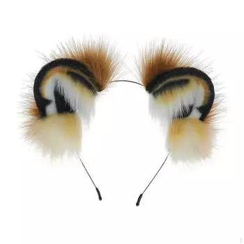 Повязка на голову в виде ушей животных, ручная работа, креативный обруч для волос, заколка для ролевых игр на день рождения