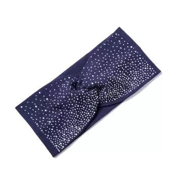 Повязка на голову женская однотонная перекрестная светящаяся для вечеринки со стразами для макияжа коса эластичная изящная сексуальные аксессуары для волос