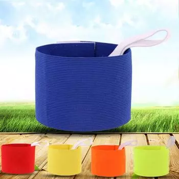 Повязка на руку капитана для взрослых, на липучке, клейкая накладка, пустая, однотонная повязка на руку красный