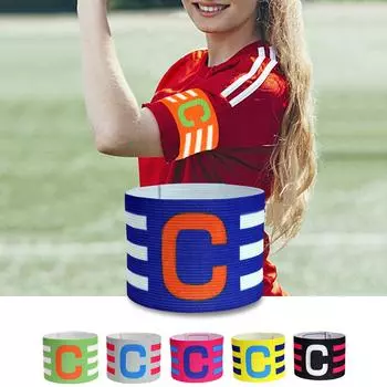 Повязка на руку капитана по футболу, регулируемая повязка на руку лидера соревнований с застежкой-липучкой Brazalete Capitan Band для капитана по футболу зелёный