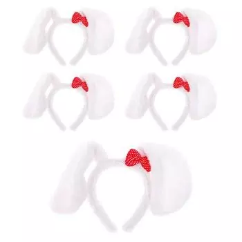 Повязки для собак, белые, 5 шт.