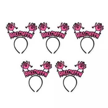 Повязки на голову на Хэллоуин, пауки, 5 шт.