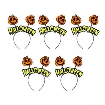 Повязки на голову на Хэллоуин, тыквы, 5 шт.