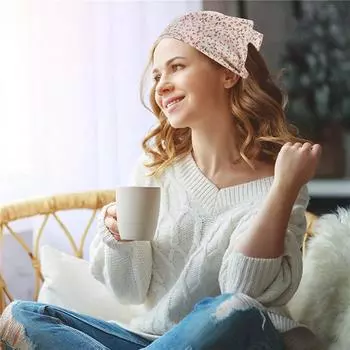 Повязки на голову Платок для женщин Треугольный платок для волос Бандана Повязка на голову Цветочный тюрбан Аксессуары для волос жёлтый