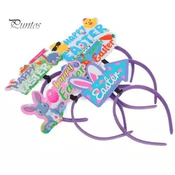 Повязки на голову с заячьими ушками/милый дизайн цыпленка, очаровательные пасхальные украшения для вечеринки, повязка на голову, аксессуары для волос F