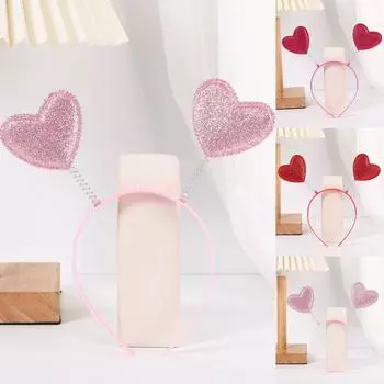 Повязки на голову в форме сердца на День святого Валентина для реквизита для вечеринок, свадеб, дней рождения, костюмов, аксессуаров, украшений на День святого Валентина One Size