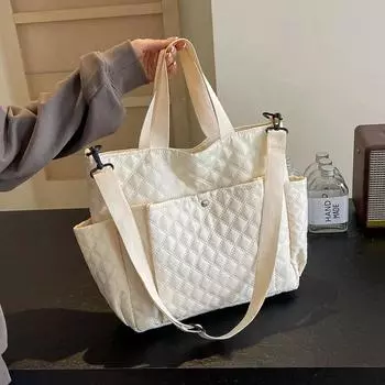 Повседневная большая сумка-тоут женская модная новая сумка-мессенджер через плечо с бриллиантами студенческая легкая сумка-тоут