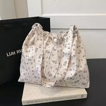 Повседневная большая сумка женская летняя сумка из холста с рисунком в виде сломанного цветка большая вместительная сумка-тоут классическая сумка-мессенджер через плечо фиолетовый