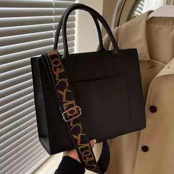 Повседневная большая вместимость иностранного стиля персонализированная модная широкополосная сумка-мессенджер высококачественная текстура портативная женская сумка через плечо розы красного