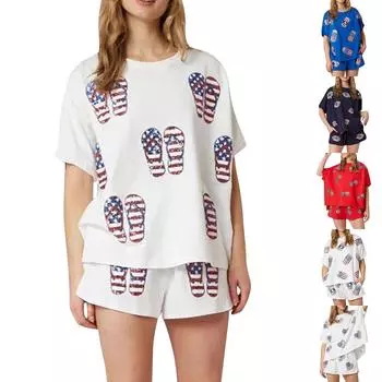 Повседневная Цветная блок-карман Контраст О-образный вырез Без рукавов Две части L синий