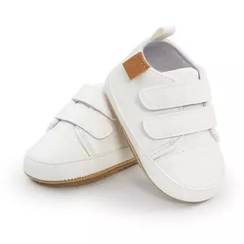 Повседневная детская обувь из искусственной кожи, детские кроссовки, однотонная детская обувь для маленьких девочек и мальчиков, носки, нескользящая спортивная обувь для малышей 11 коричневый