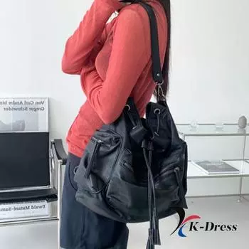 повседневная двусторонняя сумка с кисточками